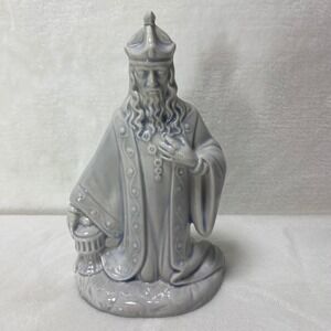 VTG '76 Holland Mold Ceramic Kneeling Wise Man Nativity Christmas Religious